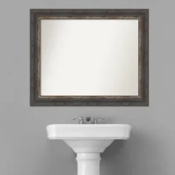 Amanti Art Bark Rustic Non-Beveled Bathroom Wall Mirror -Amanti Art GUEST 0072c77f 6295 4a72 81ef 3ec7f444426f