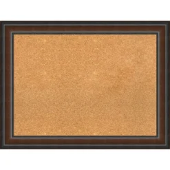 Amanti Art Cyprus Walnut Wood Framed Corkboard, Natural Cork -Amanti Art GUEST 029f696c 51c2 4371 b6d3 cd2479ddb63d