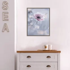 16" X 20" La Reine De Neiges Flower By Fabien Bravin Framed Canvas Wall Art - Amanti Art -Amanti Art GUEST 02ea3d31 eb6c 44c9 ba45 029047a68a1c