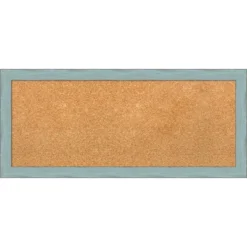 Amanti Art Sky Blue Rustic Wood Framed Corkboard, Natural Cork -Amanti Art GUEST 042dda82 a8ab 4040 97e1 f5f00ce90f32
