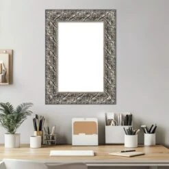 Amanti Art Silver Luxor Framed Dry Erase Magnetic Board -Amanti Art GUEST 04bb08da 3944 4969 87ea c4cef53401c1