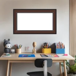 Amanti Art Harvard Walnut Framed Dry Erase Magnetic Board -Amanti Art GUEST 062e80a0 01b6 436f 9306 6a237ec29d64