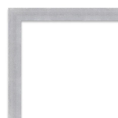 20" X 26" Non-Beveled Grace Brushed Nickel Narrow Wall Mirror - Amanti Art 4 20" X 26" Non-Beveled Grace Brushed Nickel Narrow Wall Mirror - Amanti Art - Image 2