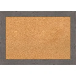 Amanti Art Rustic Plank Narrow Framed Corkboard, Natural Cork -Amanti Art GUEST 07594990 2c8b 4469 8a88 a8b393c8a32c