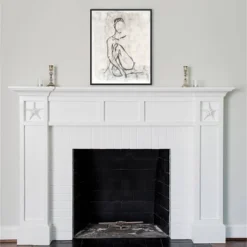 23" X 28" Embellished Contour Sketch II By Ethan Harper Framed Canvas Wall Art Print - Amanti Art -Amanti Art GUEST 07b5cf25 7734 4413 a1a5 1c5f05039afa