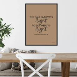 18" X 24" Words Of Wisdom IV Black - The Time Is Right By Becky Thorns Framed Canvas Wall Art Black - Amanti Art -Amanti Art GUEST 07d81093 4054 445d 990c e7a342146d79