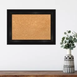 Amanti Art Grand Black Narrow Framed Corkboard, Natural Cork -Amanti Art GUEST 093f9842 ec0b 4705 8de9 d85cddddff98