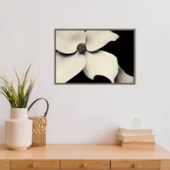 23" X 16" Dogwood Flower By Gary Horsfall Framed Canvas Wall Art - Amanti Art -Amanti Art GUEST 09c473e3 93a8 495f a00c c089ffe33f40
