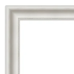 42" X 30" Non-Beveled Parlor White Wall Mirror - Amanti Art -Amanti Art GUEST 0a5e1599 0c5e 4a7a a8c0 6dcb94b801a8