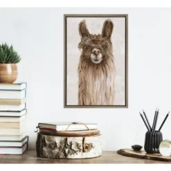 16" X 23" Suri Alpaca I Framed Canvas Wall Art - Amanti Art -Amanti Art GUEST 0b49e57c 3bae 40c9 88c6 6b2375550c3b