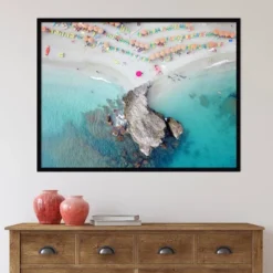 41" X 31" Oyster Rock By Rachel Dowd Framed Wall Art Print Black - Amanti Art -Amanti Art GUEST 0c35754c f219 404d b474 2fb5aebca91d