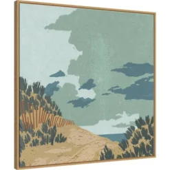 30" X 30" Hidden Dune II By Jacob Green Framed Canvas Wall Art Print - Amanti Art