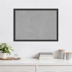 30"x22" Framed Magnetic Board Black - Amanti Art -Amanti Art GUEST 0c646692 1f7a 4647 bfa3 efaace562737