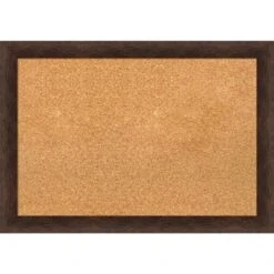 27"x19" Narrow Wood Frame Cork Board Warm Walnut - Amanti Art -Amanti Art GUEST 0d6b0b90 34bb 4340 8774 f6cec8fd8071