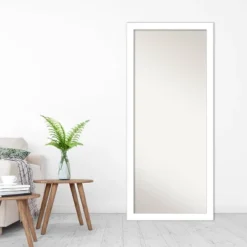 28" X 64" Wedge Framed Full Length Floor/Leaner Mirror White - Amanti Art 12 28" X 64" Wedge Framed Full Length Floor/Leaner Mirror White - Amanti Art -Amanti Art GUEST 0e1615bb 3431 4efa 9fc1 a5b797b0077a