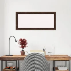 33"x15" Narrow Wood Frame White Cork Board Warm Walnut - Amanti Art -Amanti Art GUEST 0f18dca3 82a4 44ee 870e 9432554e7d68