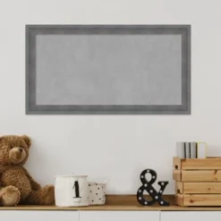 Amanti Art Dixie Grey Rustic Wood Framed Magnetic Board -Amanti Art GUEST 0f757915 3208 40d8 95ba 85162c98b300