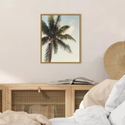 16" X 20" Coconut Palm By Olivia Joy Framed Canvas Wall Art - Amanti Art -Amanti Art GUEST 0f9090d0 348c 4011 8d46 2653c8d608d4