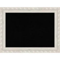 34"x26" Opera Wood Frame Black Cork Board Off-White - Amanti Art -Amanti Art GUEST 1065f0f2 737b 4f54 82dc 8814bbab909a