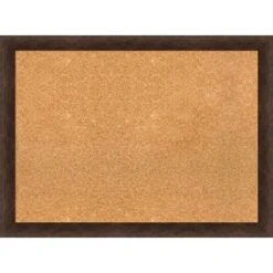 31"x23" Narrow Wood Frame Cork Board Warm Walnut - Amanti Art: Wall Mount, Bulletin Display -Amanti Art GUEST 11642565 e566 4634 8ad5 a2920802f4fa