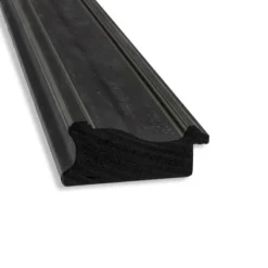 42" X 31" Non-Beveled Shipwreck Black Narrow Bathroom Wall Mirror - Amanti Art