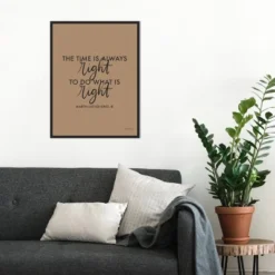 18" X 24" Words Of Wisdom IV Black - The Time Is Right By Becky Thorns Framed Canvas Wall Art Black - Amanti Art -Amanti Art GUEST 138389d9 782f 4d80 8e12 b3071c20f985
