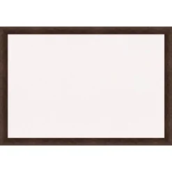 39"x27" Narrow Wood Frame White Cork Board Warm Walnut - Amanti Art: Bulletin Board, Wall Mounted, Office Decor -Amanti Art GUEST 1528050e 6be1 48f5 9e9c fbf8882f0095