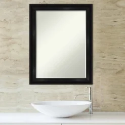 Amanti Art Grand Black Narrow Petite Bevel Bathroom Wall Mirror 28 X 22 In. 15 Amanti Art Grand Black Narrow Petite Bevel Bathroom Wall Mirror 28 X 22 In. -Amanti Art GUEST 15ebdb39 c9a4 44db a0e6 7ffab0cc8418