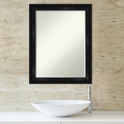 Amanti Art Grand Black Narrow Petite Bevel Bathroom Wall Mirror 28 X 22 In. 9 Amanti Art Grand Black Narrow Petite Bevel Bathroom Wall Mirror 28 X 22 In. - Image 7