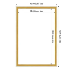 Amanti Art Paige White Gold Framed Dry Erase Magnetic Board -Amanti Art GUEST 15ef4331 ab64 4e4b a359 415338ead785
