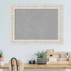 34"x26" Opera Framed Magnetic Board Off-White - Amanti Art: Real Wood, Steel, Wall Mount, Home & Office Decor -Amanti Art GUEST 190f0ec9 7ce5 495a 8986 ae7559b46097