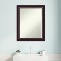 Amanti Art Signore Bronze Petite Bevel Wood Bathroom Wall Mirror 28.25 X 22.25 In. 15 Amanti Art Signore Bronze Petite Bevel Wood Bathroom Wall Mirror 28.25 X 22.25 In. -Amanti Art GUEST 191972ee b567 4020 ab91 e8b2c5388ac5