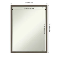 Amanti Art Svelte Petite Bevel Wood Bathroom Wall Mirror 18 Amanti Art Svelte Petite Bevel Wood Bathroom Wall Mirror -Amanti Art GUEST 194e995f 4665 4bc1 b66b 0e21ad526216