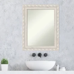 24"x30" Opera Wood Wall Mirror, Modern Rectangle, No Assembly - Amanti Art -Amanti Art GUEST 19df89ff 6282 4644 9f99 f95380759b4d