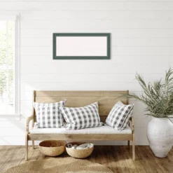 33"x15" Upcycled Wood Frame White Cork Board Teal/Gray - Amanti Art: Bulletin Board, Wall Mounted, Office Decor -Amanti Art GUEST 1aec2d4c f393 400c 8c2b bc1e162c7dc5