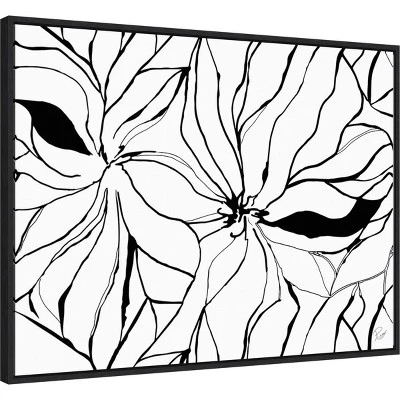 30" X 22" Sernea By Ritikia Gandhi Framed Canvas Wall Art Black - Amanti Art 3 30" X 22" Sernea By Ritikia Gandhi Framed Canvas Wall Art Black - Amanti Art