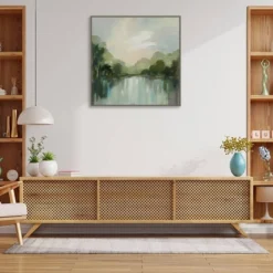 30" X 30" Cool Spring Day By Silvia Vassileva Framed Canvas Wall Art Print - Amanti Art -Amanti Art GUEST 1bacfc2c 25dd 4fa7 9226 4fc47b84f7d4