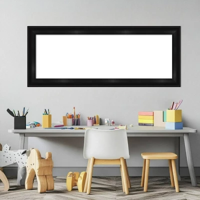 Amanti Art 16"x40" Grand Black Narrow Framed Magnetic Dry Erase Board 8 Amanti Art 16"x40" Grand Black Narrow Framed Magnetic Dry Erase Board - Image 6