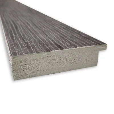 34" X 28" Non-Beveled Pinstripe Plank Gray Bathroom Wall Mirror - Amanti Art 3 34" X 28" Non-Beveled Pinstripe Plank Gray Bathroom Wall Mirror - Amanti Art