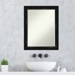 Amanti Art Grand Black Narrow Petite Bevel Bathroom Wall Mirror 28 X 22 In. 12 Amanti Art Grand Black Narrow Petite Bevel Bathroom Wall Mirror 28 X 22 In. -Amanti Art GUEST 1cefbc45 cdc8 4003 ad23 cba6faf018ad