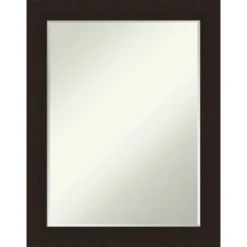 Amanti Art Carlisle Petite Bevel Wood Bathroom Wall Mirror -Amanti Art GUEST 1e119860 d505 4267 acf0 275bd61cc071