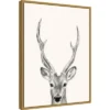 18" X 24" Animal Mug IV Deer By Victoria Borges Framed Canvas Wall Art Gold - Amanti Art -Amanti Art GUEST 20a8c700 3892 4470 9002 33b0a44e74b0