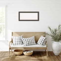 33"x15" Upcycled Wood Frame White Cork Board Brown/Gray - Amanti Art -Amanti Art GUEST 20acd19d 8803 451d b0ae 02301803ba55