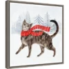 16" X 16" Christmas Cats And Dogs I By Victoria Borges Framed Canvas Wall Art - Amanti Art -Amanti Art GUEST 2197d1d6 9ec7 4c6d 88c8 b0458b4579ce
