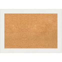 Amanti Art Vanity White Narrow Framed Corkboard, Natural Cork -Amanti Art GUEST 21dfc5ea 9681 4e7e b754 c60529e71683