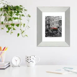 Amanti Art Brushed Sterling Silver Wood Picture Frame -Amanti Art GUEST 22393825 61e6 413a a6dc 328581148069