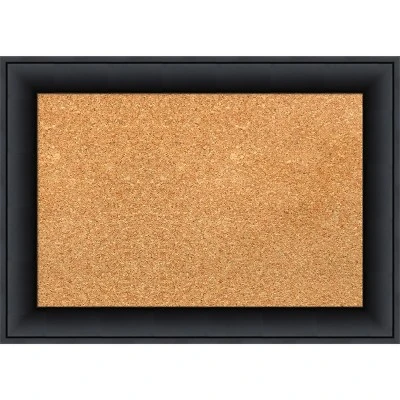 Amanti Art Nero Black Wood Framed Corkboard, Natural Cork 8 Amanti Art Nero Black Wood Framed Corkboard, Natural Cork - Image 6