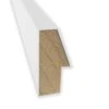 39" X 28" Non-Beveled Lucie Wood Bathroom Wall Mirror White - Amanti Art -Amanti Art GUEST 22dabcbc fa76 426e ae74 e0700444b7f1