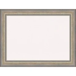 33"x25" Wood Frame White Cork Board Fleur Champagne Silver - Amanti Art -Amanti Art GUEST 22ed8d66 8aaf 4fe4 ab8e c15e3b0eaa76