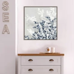 22" X 22" Blue Spring I By Isabelle Z Framed Canvas Wall Art Gray Wash - Amanti Art 17 22" X 22" Blue Spring I By Isabelle Z Framed Canvas Wall Art Gray Wash - Amanti Art -Amanti Art GUEST 2398b623 fa7b 4df9 a634 e3c923d2982c